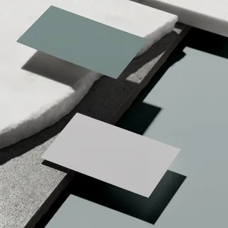 石块背景正反面高档轻奢名片样机