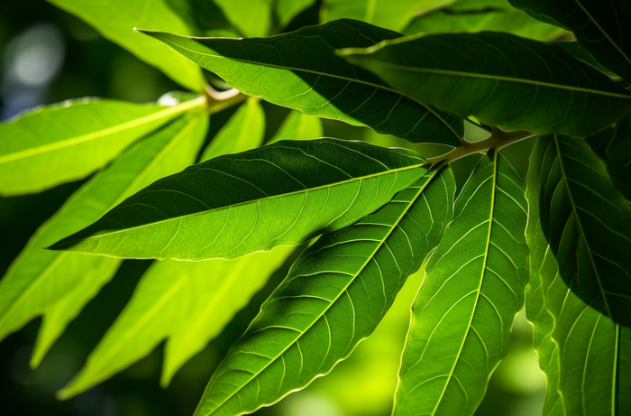 一棵树的特写绿叶摄影图