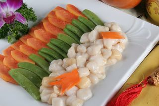 蜜豆木瓜炒鲜贝 (6)