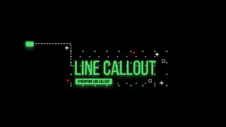 英文边框绿色赛博朋克科技图案素材