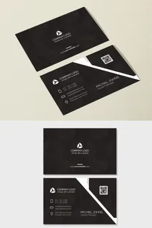 高端名片  黑色名片  PSD  创意 简约  经