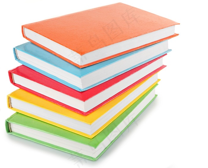 各种颜色的书本