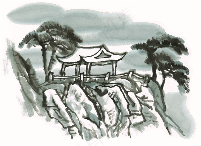 山石文化艺术jpg素材