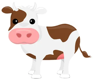 卡通奶牛素材卡通现代农业
