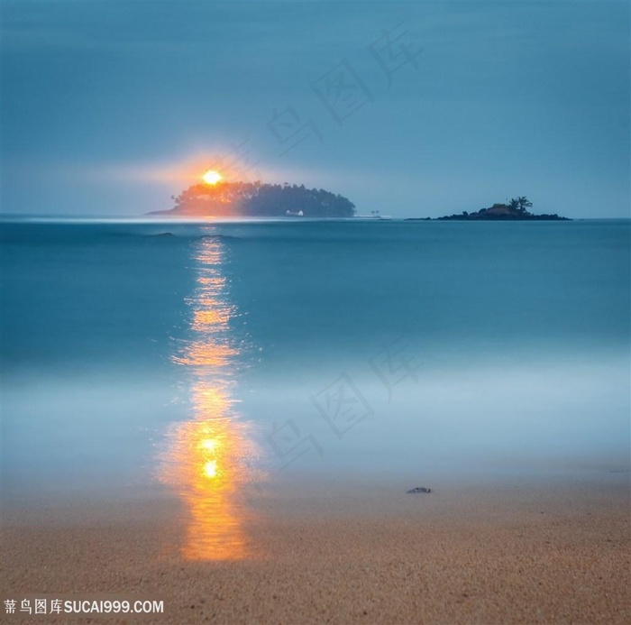 唯美海滩海边景色大海图片