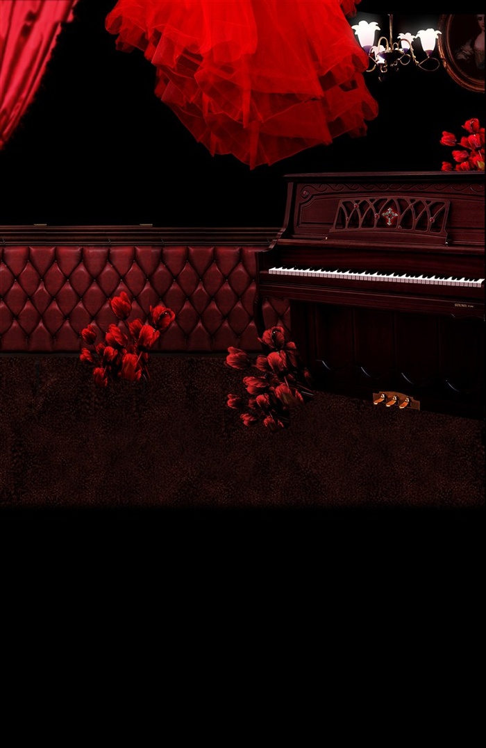 高清钢琴背景