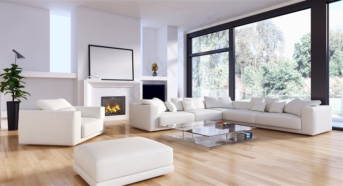 温馨卧室客厅装修素材