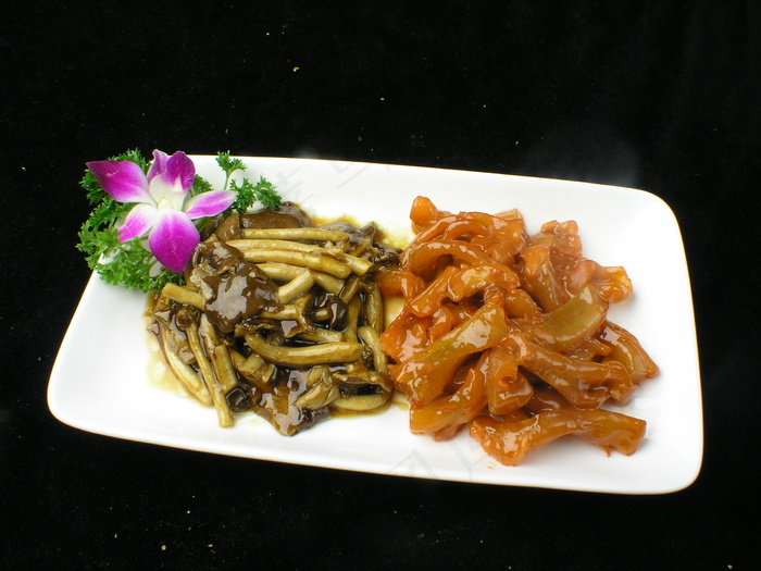 家常菜|美食|菜谱|菜单|0379鹿筋扒鲜菌