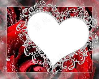 玫瑰花相框素材图片下载
