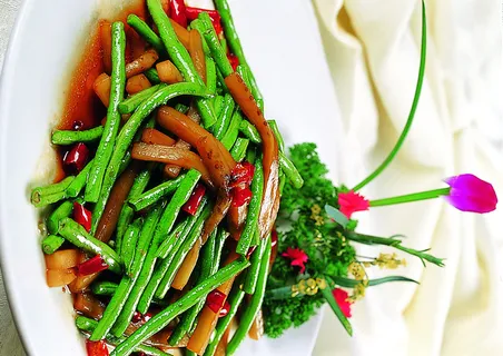川菜湘菜高清菜谱 豇豆角烧茄子 川菜湘菜高清菜谱 豇豆角烧茄子