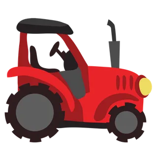 现代农业红色拖拉机