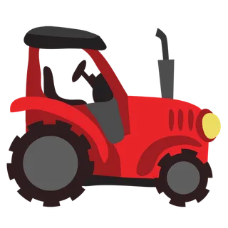 现代农业红色拖拉机