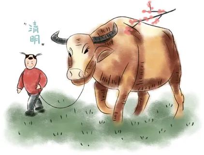 清明清明节卡通牧童放牛 清明清明节卡通牧童放牛