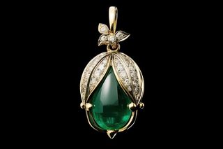 绿宝石兰花珠宝设计