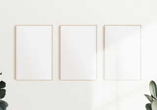 三张相框家居背景vi样机