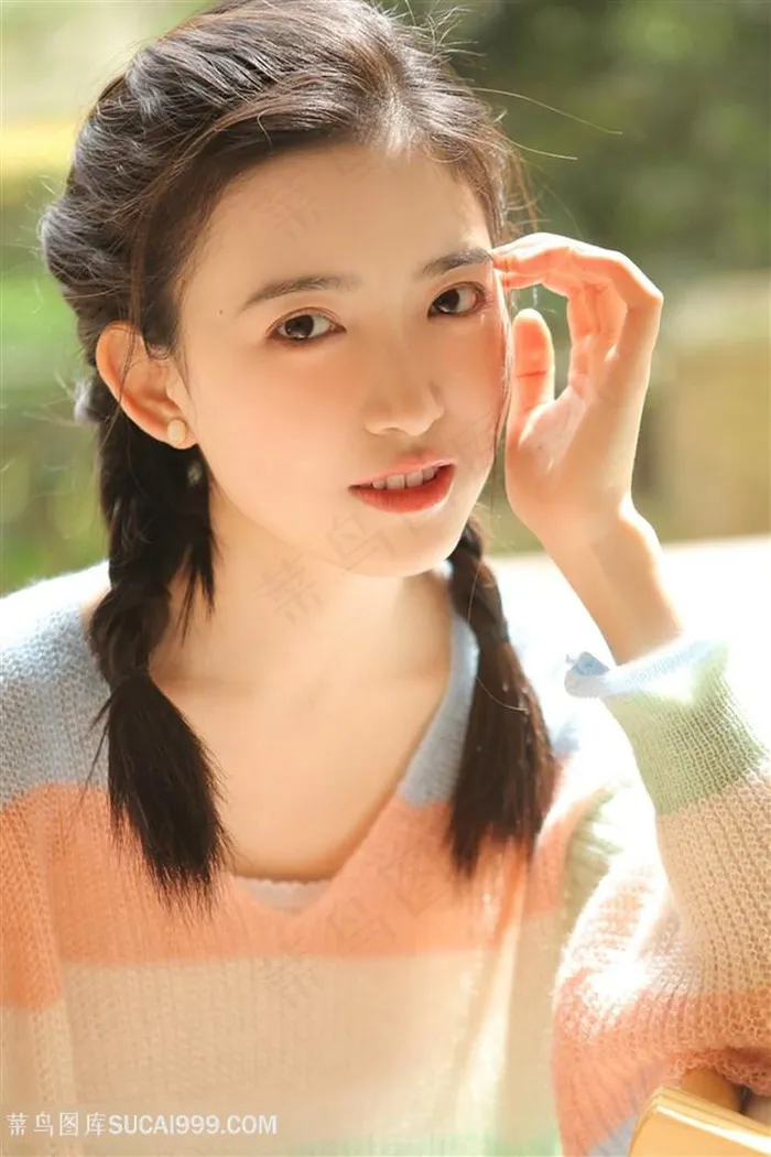 超清*清纯女生摄影图片