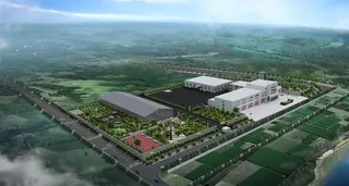 俯瞰厂区规划效果图