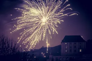 除夕灿烂烟花图片