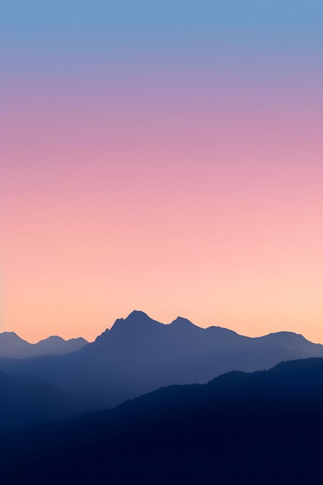 高山云雾意境背景