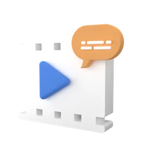 视频简约3D数据png图标素材