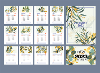 2023日历 2023年挂历 兔年日历 