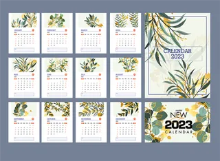 2023日历 2023年挂历 兔年日历 