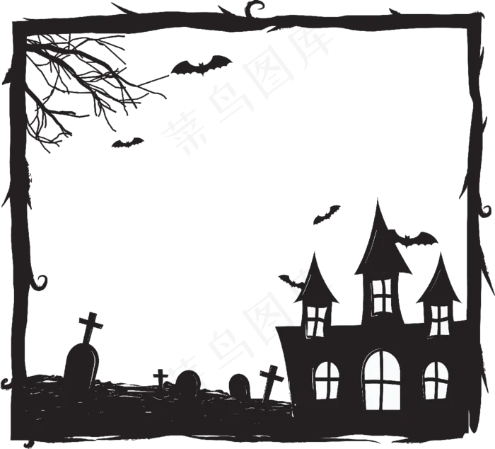 万圣节边框万圣节元素像框