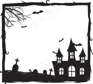 万圣节边框万圣节元素像框