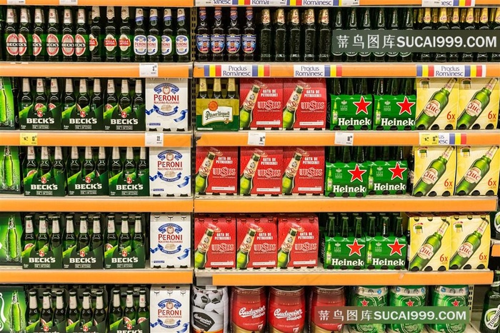 啤酒展架特写