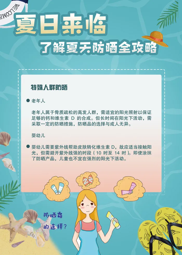 夏季来临如何防晒医美海报psd模版下载