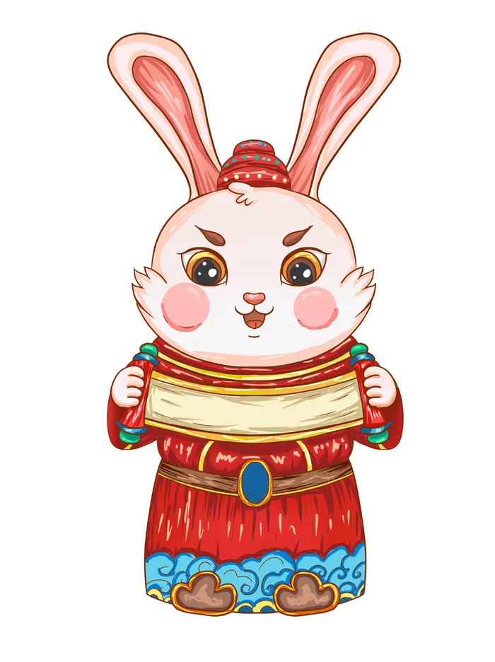 读书兔子 兔年长耳兔 兔年素材 兔年兔子 兔子psd模版下载