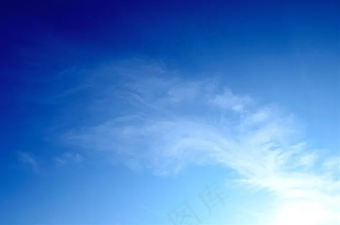 湛蓝天空背景素材