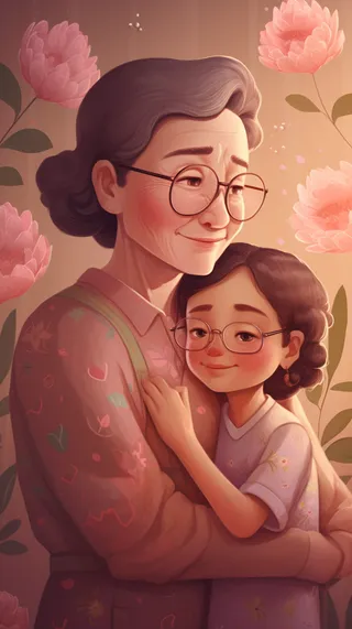 母亲 温馨 节日 爱护 温柔