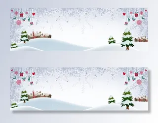 设计装饰圣诞节冬天背景