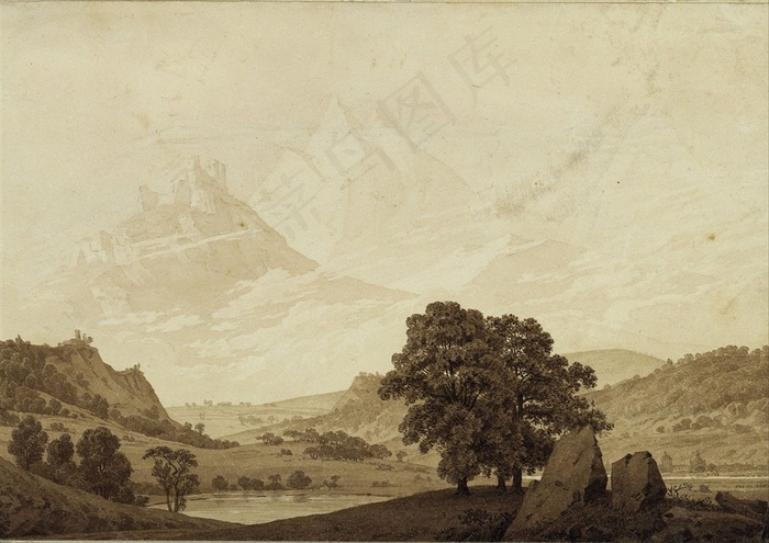 卡斯帕·大卫·弗里德里希风景作品素材