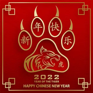 虎年图案创意矢量素材