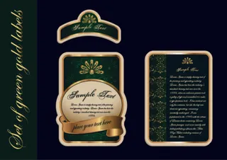 免抠典雅瓶贴标签