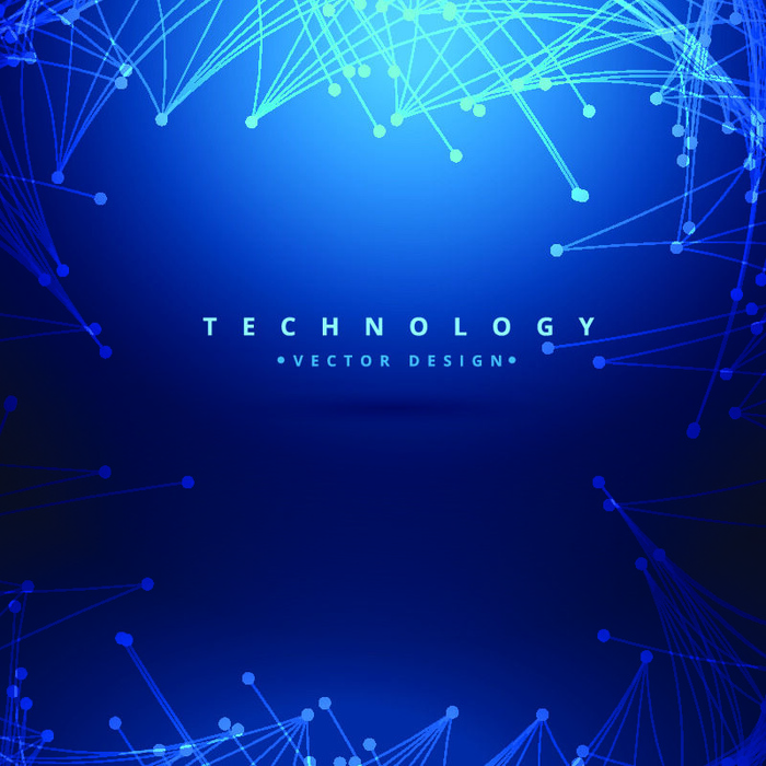 几何抽象粒子线条光线科技感网页banner展板背景AI矢量设计素材