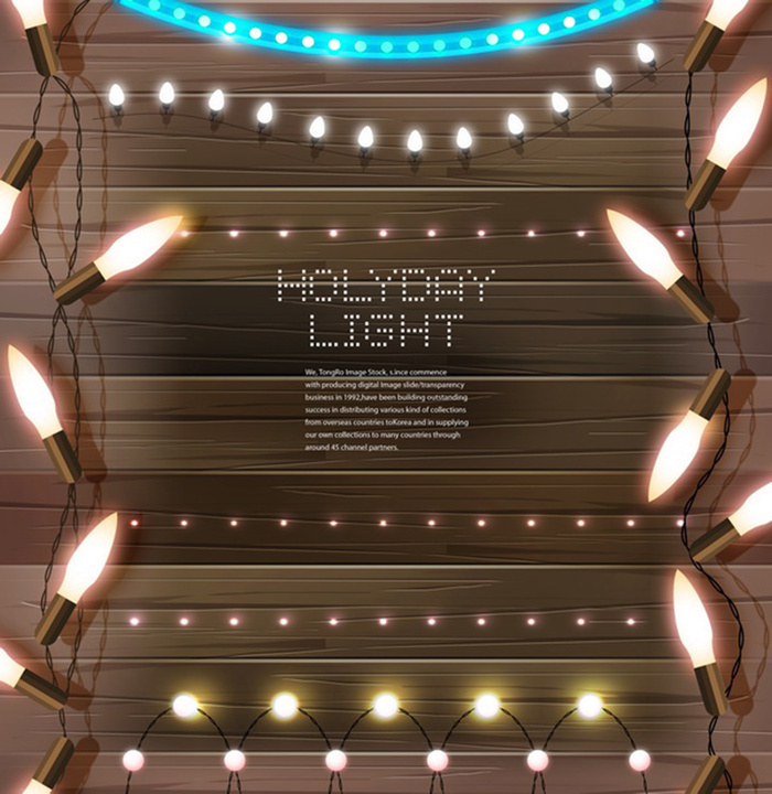 鲜明线光灯泡棕色背景图片