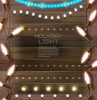 鲜明线光灯泡棕色背景图片