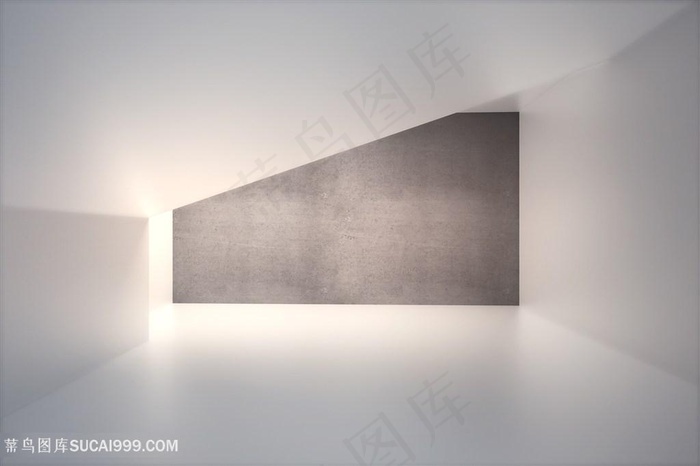 时尚简约办公室前台装修高清图