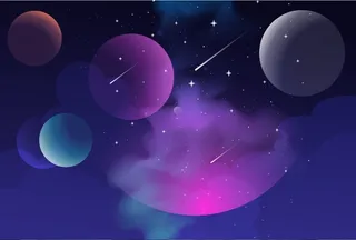 元宇宙世界风景背景墙