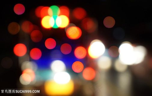 夜晚梦幻彩色光晕高清图片