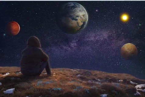 元宇宙世界风景背景墙 元宇宙世界风景背景墙