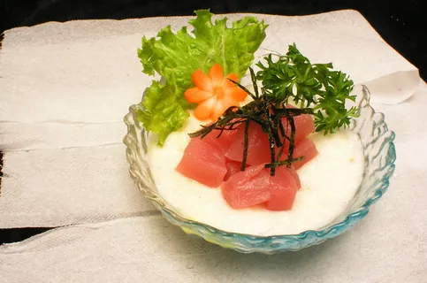 金枪鱼拌山药泥  金枪鱼拌山药泥