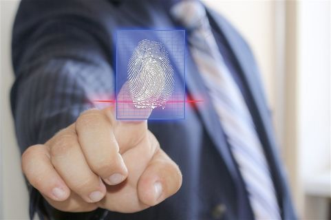大气商务指纹识别系统高清图片