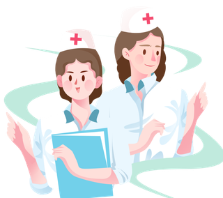 医疗 扁平 医护人员  医生 护士