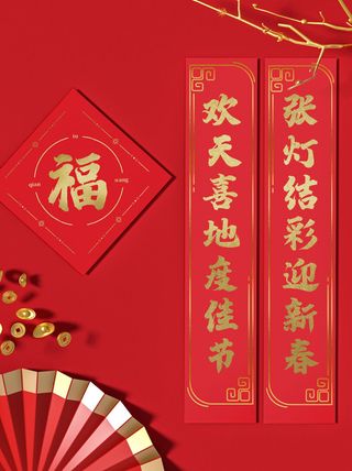 2022年虎年新年春节礼盒场景样机