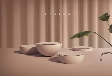 光影质感时尚电商产品场景分层背景