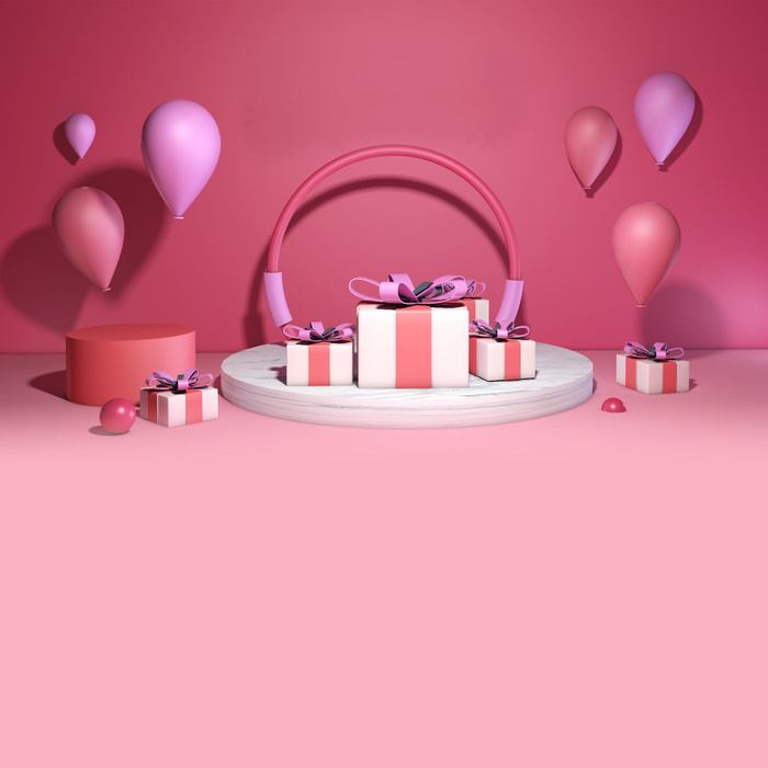 立体C4D场景电商首页主图直通车促销banner海报背景PSD素材